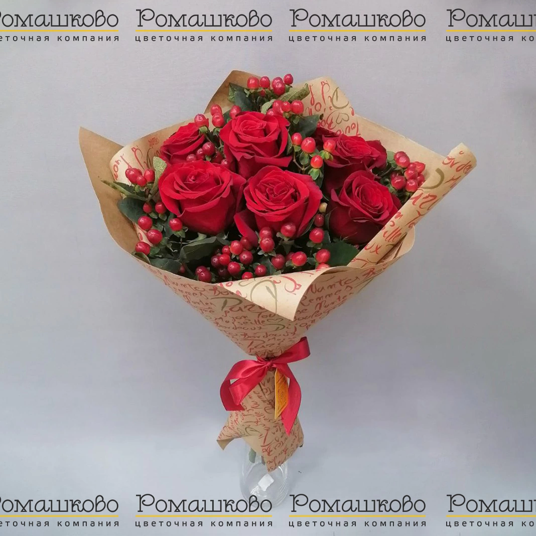 Классический букет роз – заказать в Красноярске в компании «Ромашково»
