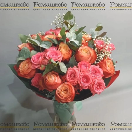 Букет из розы «Искренне люблю» за 12 300 - «Ромашково» в Красноярске
