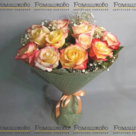 Букет из розы «Румяная заря» за 5 670 - «Ромашково» в Красноярске