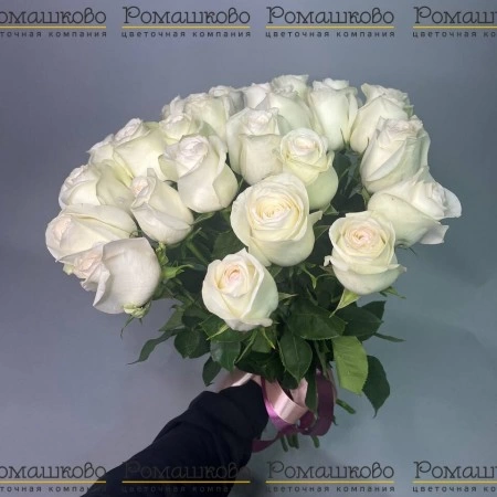 Букет из розы «Белые розы» за 5 299 - «Ромашково» в Красноярске