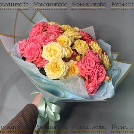 Букет из кустовых роз «Палитра красок» за 4 740 - «Ромашково» в Красноярске