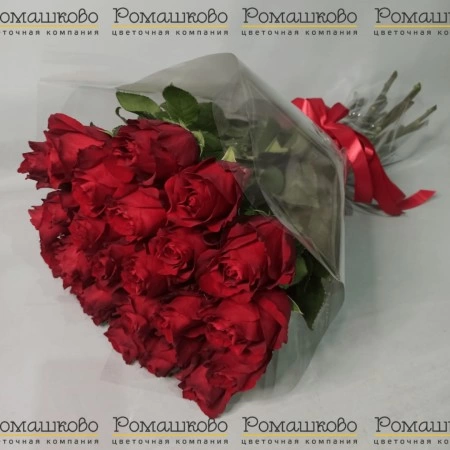 Букет из 25 красных роз Эксплорер за 6 950 - «Ромашково» в Красноярске