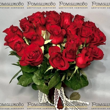 Акция Роза Красная (Кения) 31 шт. (50см) за 4 200 - «Ромашково» в Красноярске