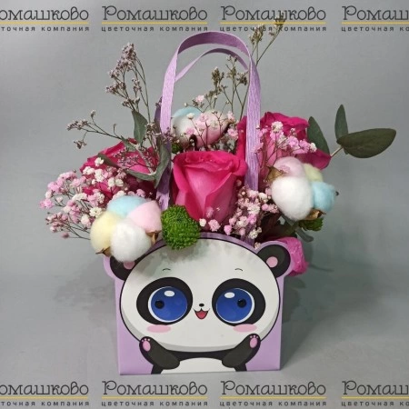 Цветочная мини-сумочка за 2 100 - «Ромашково» в Красноярске