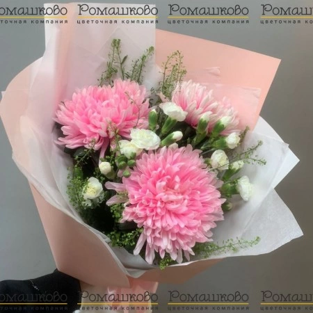 Букет из хризантем «Красивые слова» за 2 800 - «Ромашково» в Красноярске