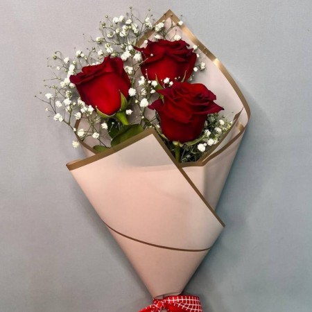 Букет «Три чувственные розы» за 1 780 - «Ромашково» в Красноярске