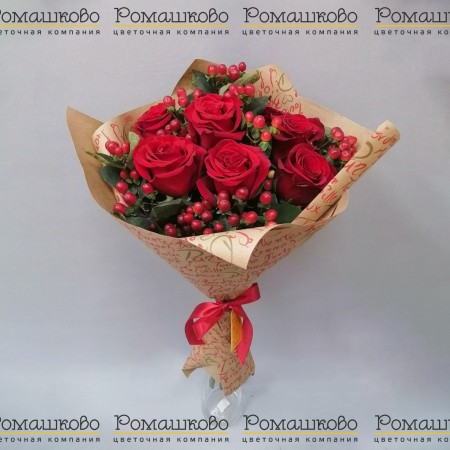 Классический букет роз за 3 160 - «Ромашково» в Красноярске