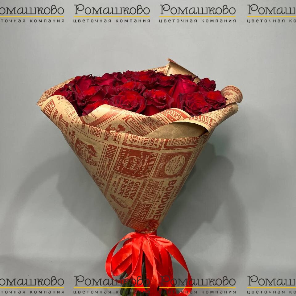 Букет красных роз