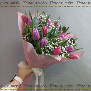 Превью Букет из тюльпанов «Весна во Франции»