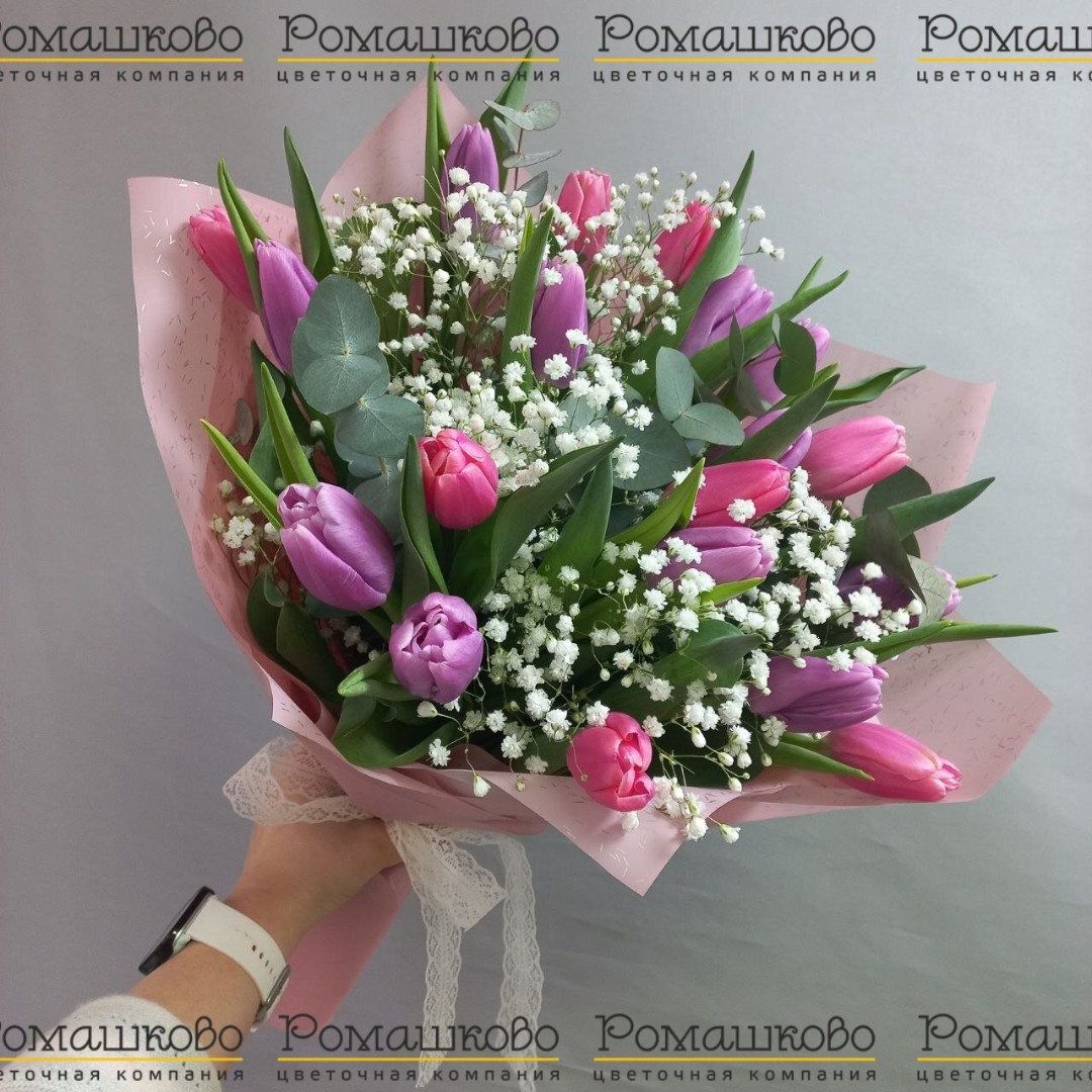 Букет из тюльпанов «Весна во Франции»