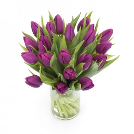 Букет из 21 фиолетового тюльпана за 3 930 - «Ромашково» в Красноярске