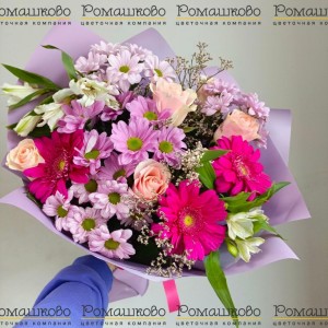 Превью Букет из гербер «Гербера розовая»