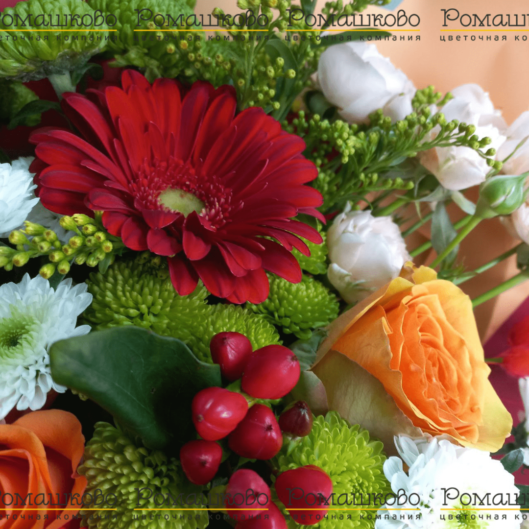 Букет из гербер «Благодатный огонь»