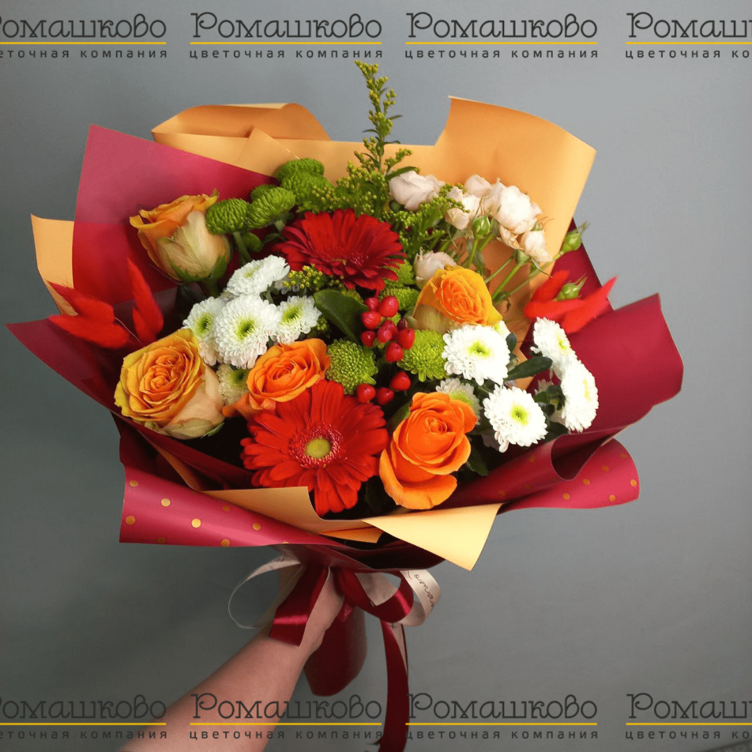 Букет из гербер «Благодатный огонь»