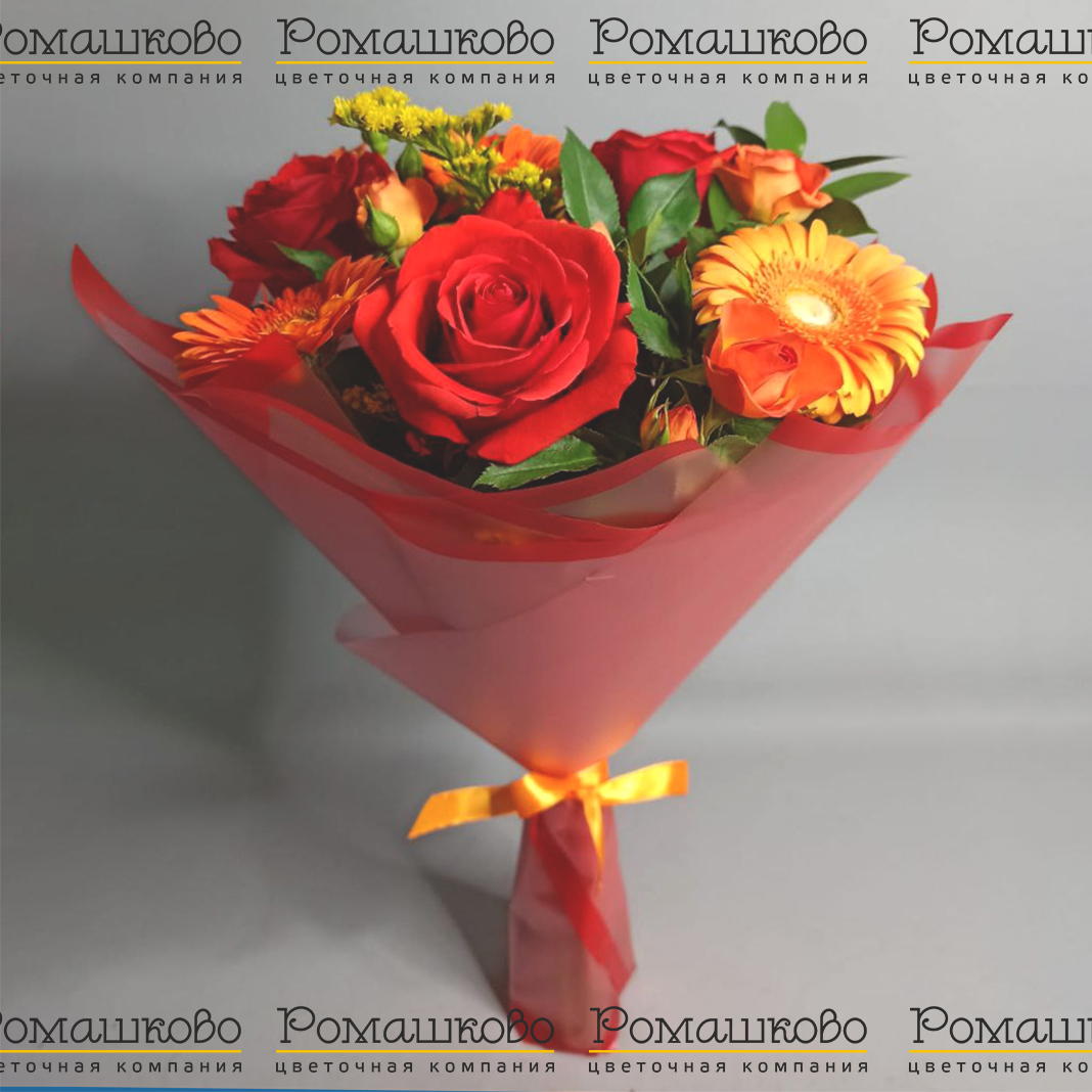 Букет из гербер «Пришла весна»