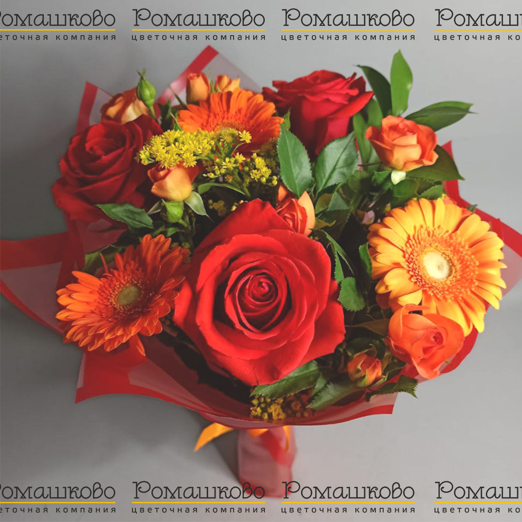 Букет из гербер «Пришла весна»