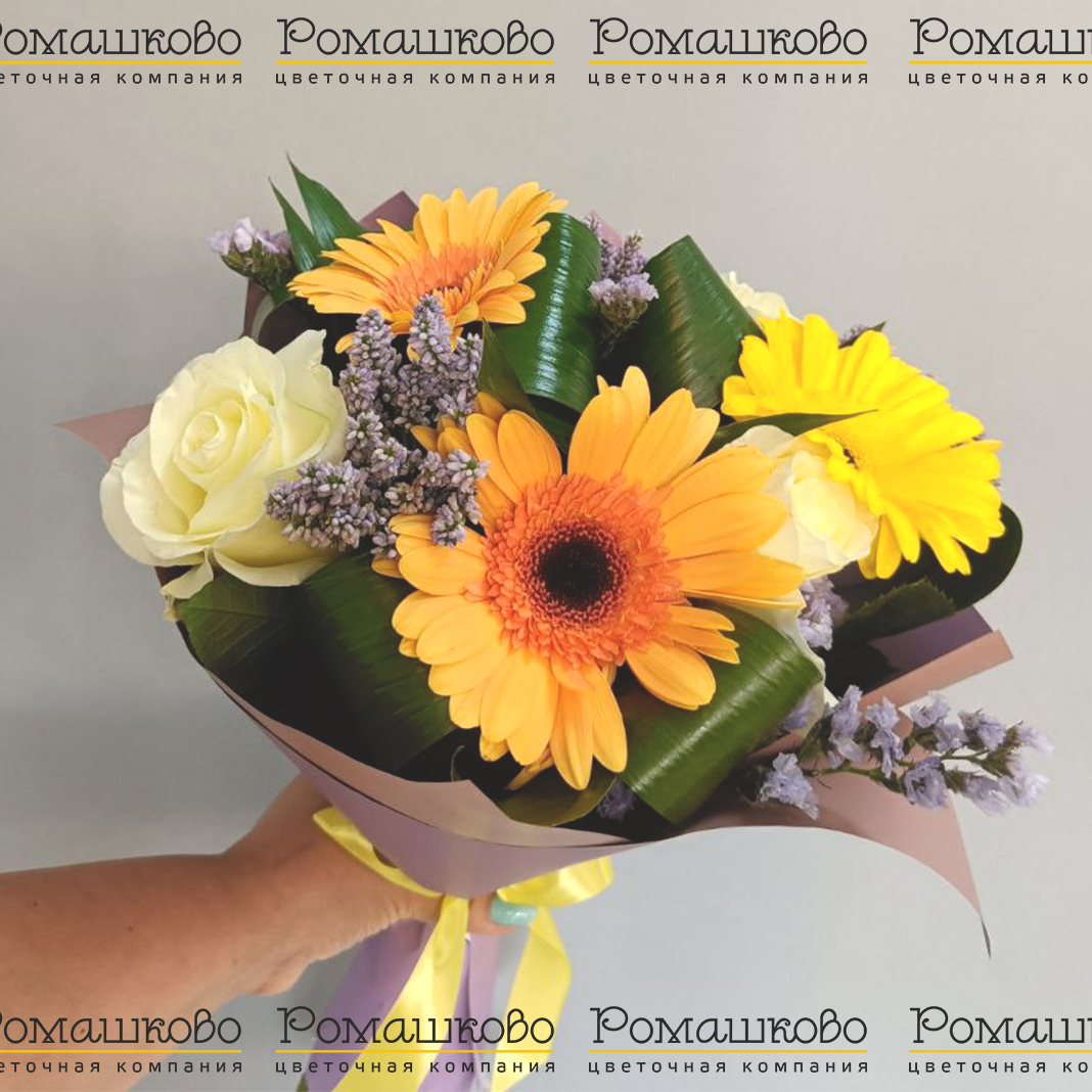 Букет из гербер «Цвет настроения»