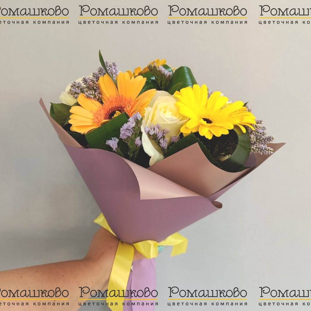 Букет из гербер «Цвет настроения»