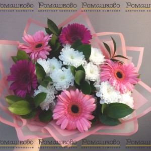 Превью Букет из гербер «Розовая пантера»