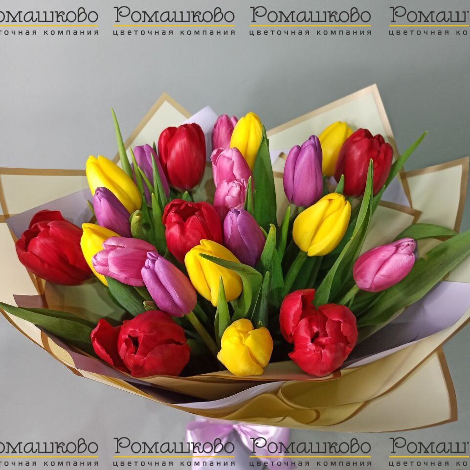 Букет из тюльпанов «Однажды в сказке»