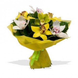 Превью Букет из орхидей «Хранительница очага»