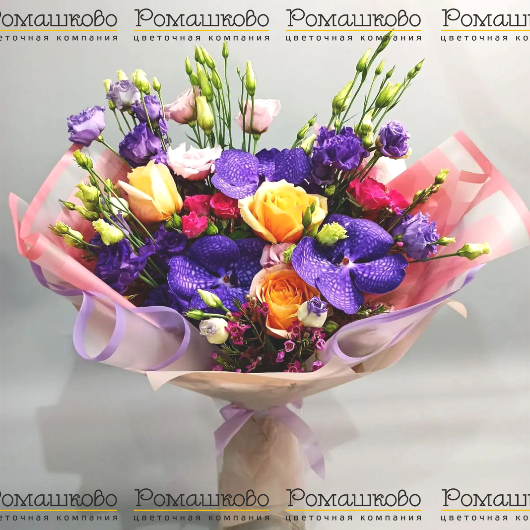 Букет из орхидей «Встреча лета»