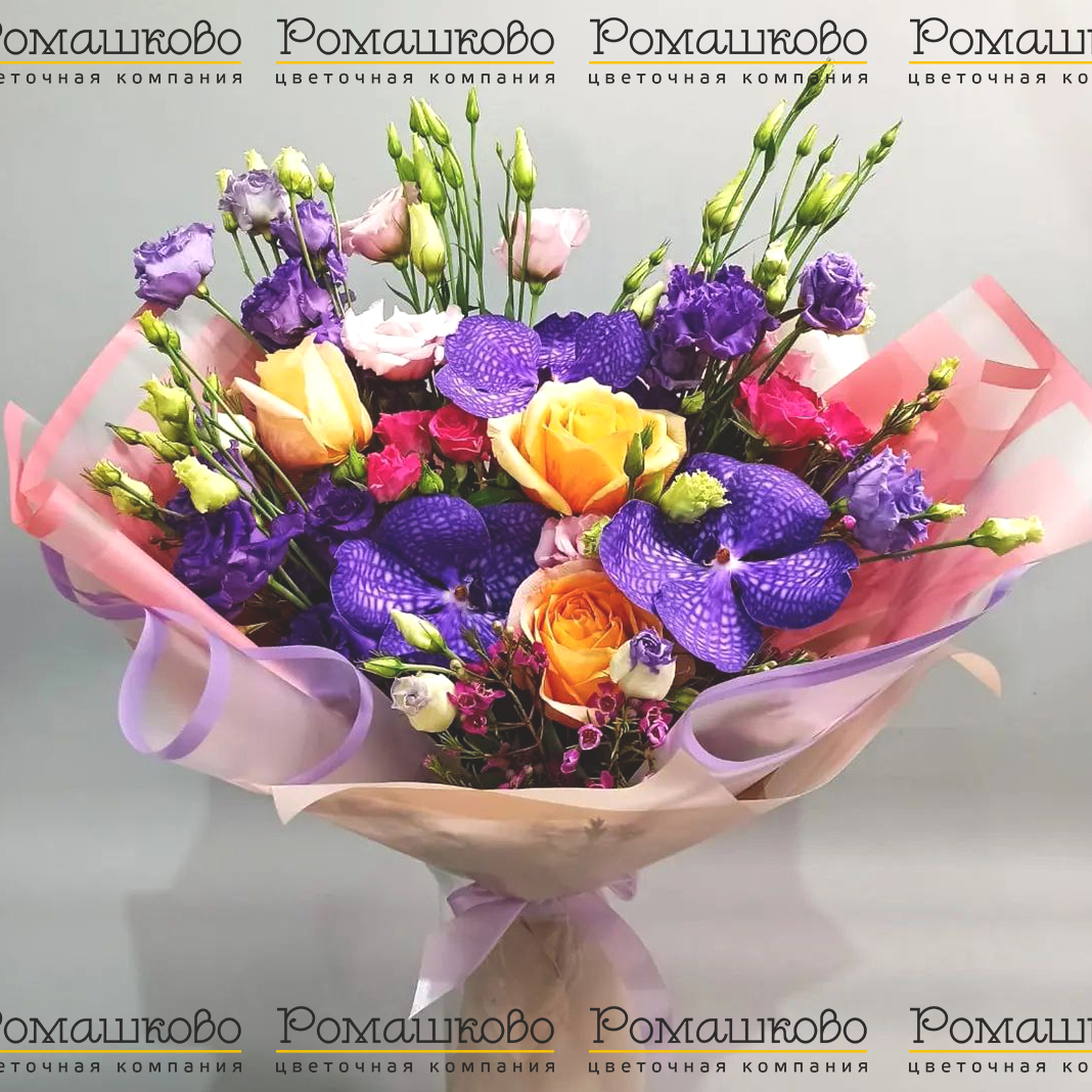 Букет из орхидей «Встреча лета»