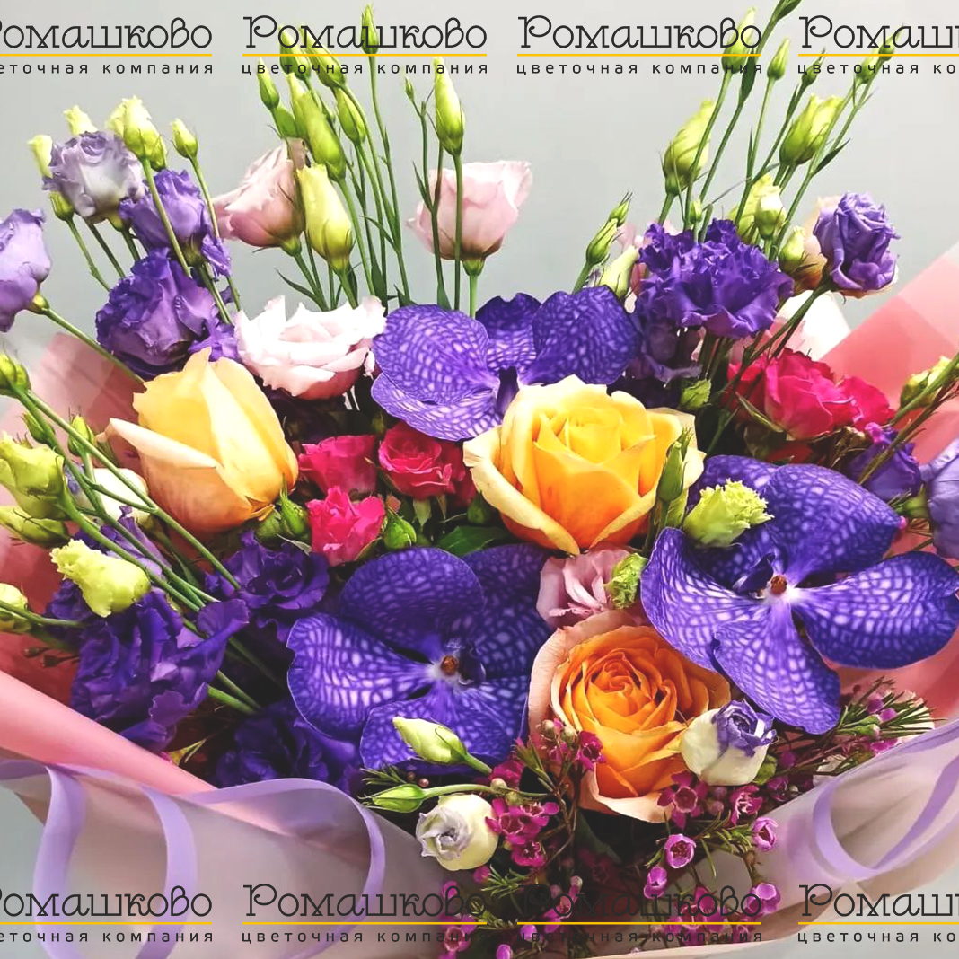 Букет из орхидей «Встреча лета»