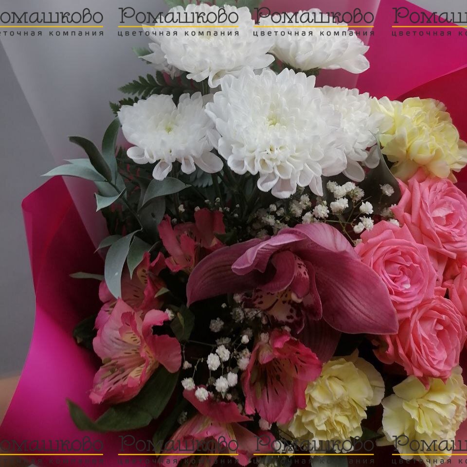 Букет из орхидей «Родной край»