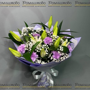 Превью Букет из лилий «Храброе сердце»