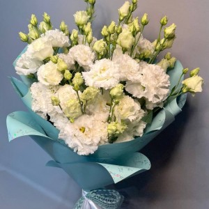 Превью Букет из эустом «Белые облака»