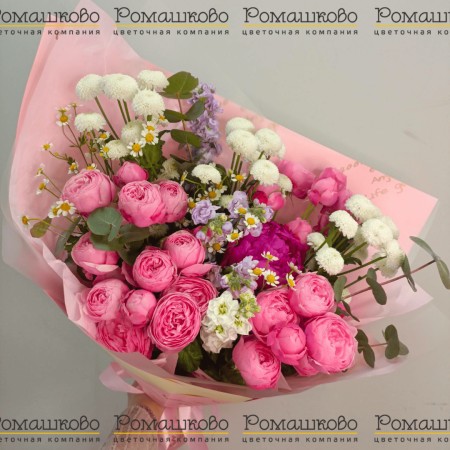 Букет из роз «Цветут цветы» за 8 450 - «Ромашково» в Красноярске