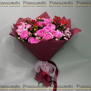 Превью Букет из кустовых роз «От всего сердца»