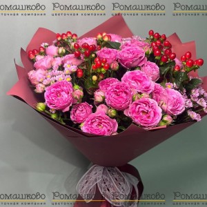 Превью Букет из кустовых роз «От всего сердца»