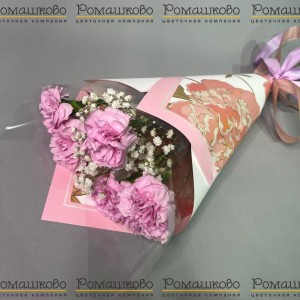 Превью Букет из гвоздик «Хорошее настроение»