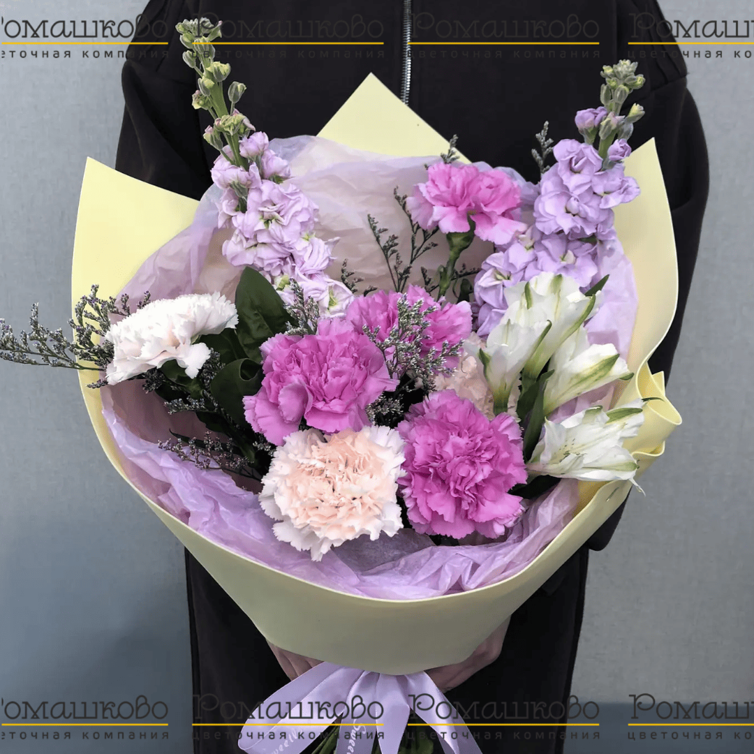 Букет из гвоздик «Хорошее настроение»