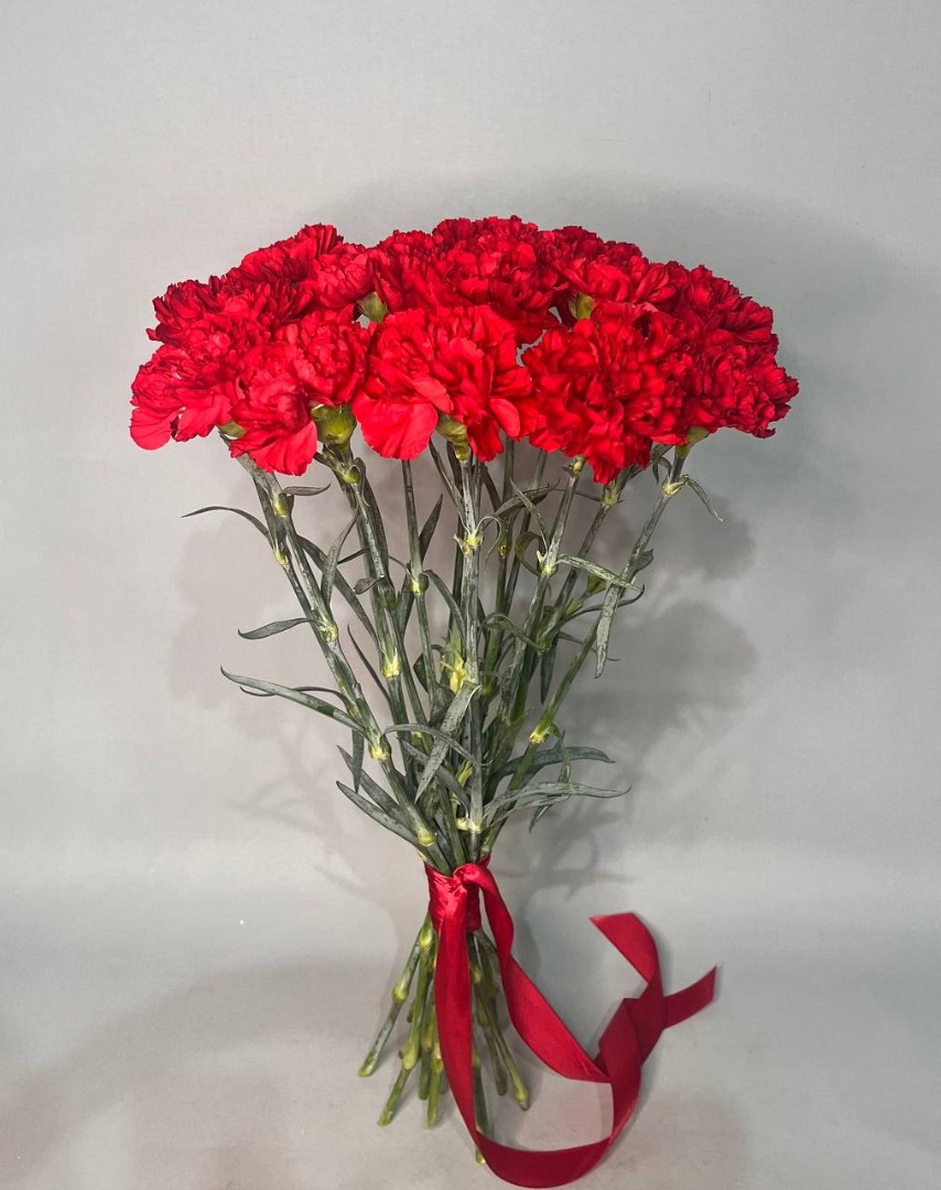 Букет из гвоздик «Вечный огонь»