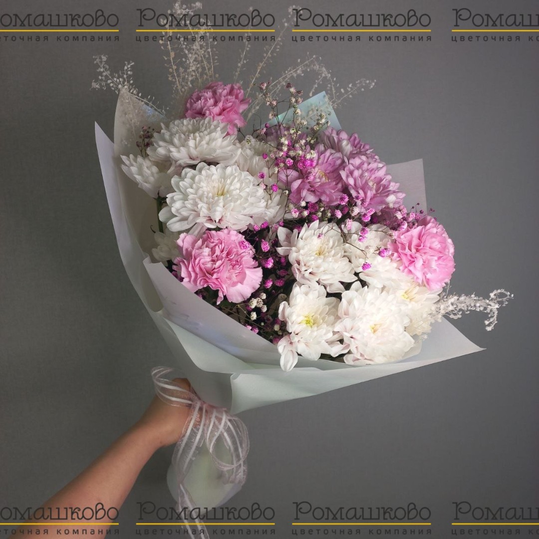 Букет из хризантем «Искра»