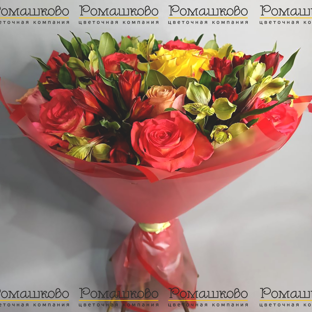 Букет «Алый закат»