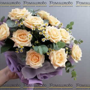 Превью Букет из роз «Светлое небо»