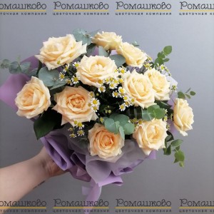 Превью Букет из роз «Светлое небо»