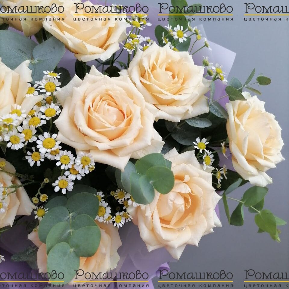 Букет из роз «Светлое небо»