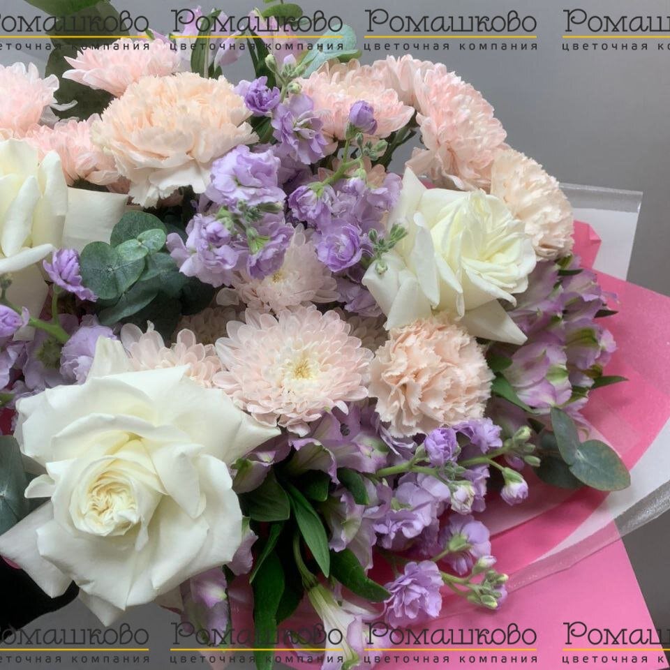 Букет из роз «Белое море»