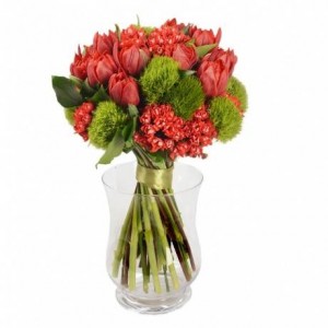 Превью Букет из тюльпанов «Запах клубники»