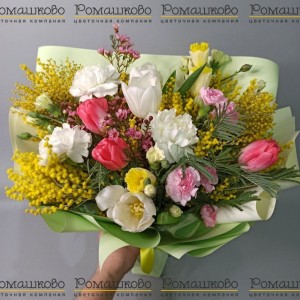 Превью Букет из тюльпанов «Бьется в тесной печурке огонь»