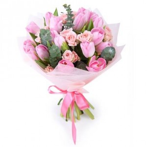 Превью Букет из тюльпанов «Розовое вино»