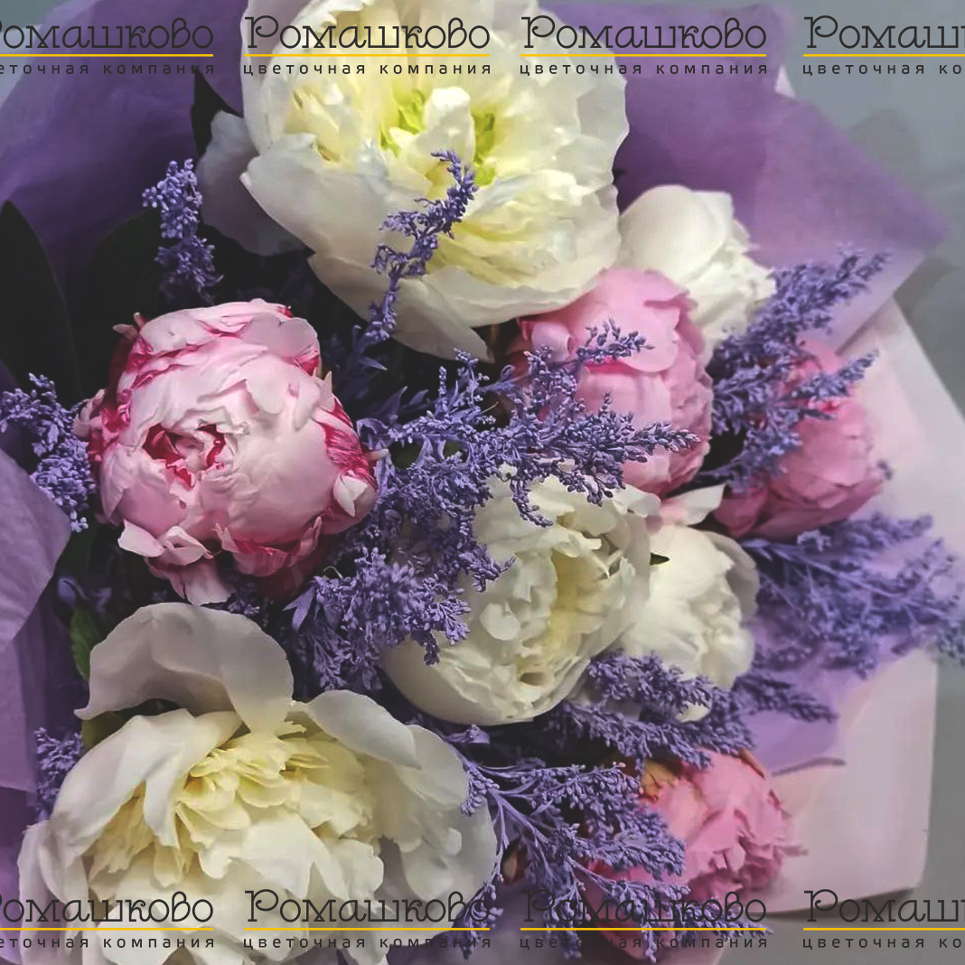 Букет из пионов «Какая весна»