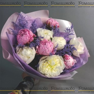 Превью Букет из пионов «Какая весна»