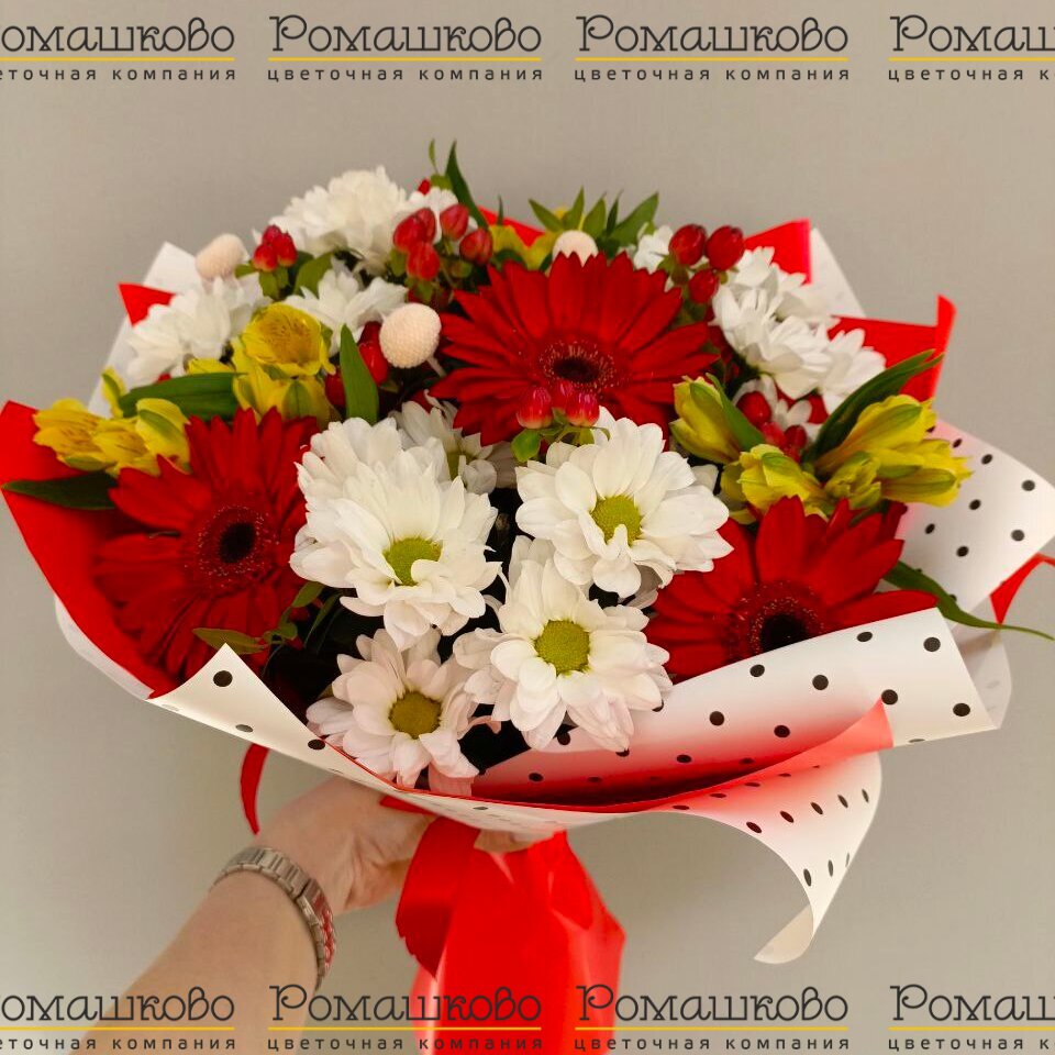 Букет из гербер «Родина поэтов»