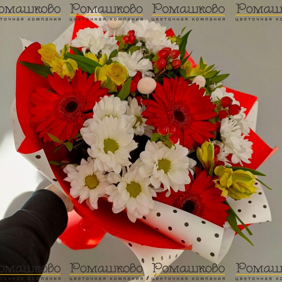 Букет из гербер «Родина поэтов»